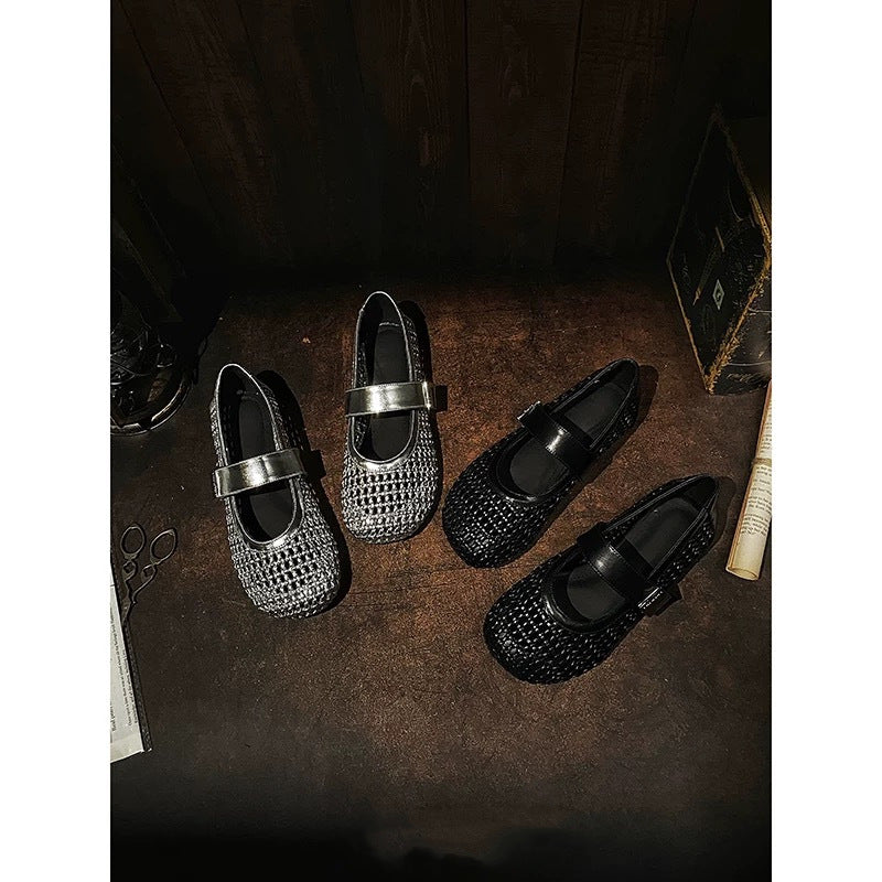 Dame Elegante og moderigtige Ballerinas med rem Stilla