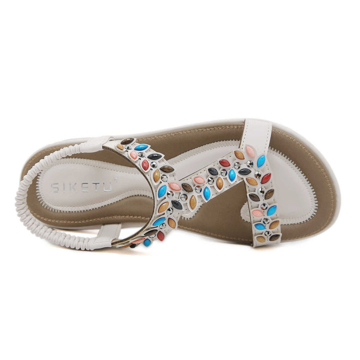 Dame sandaler med glitrende sten og skridsikker sål Stilla