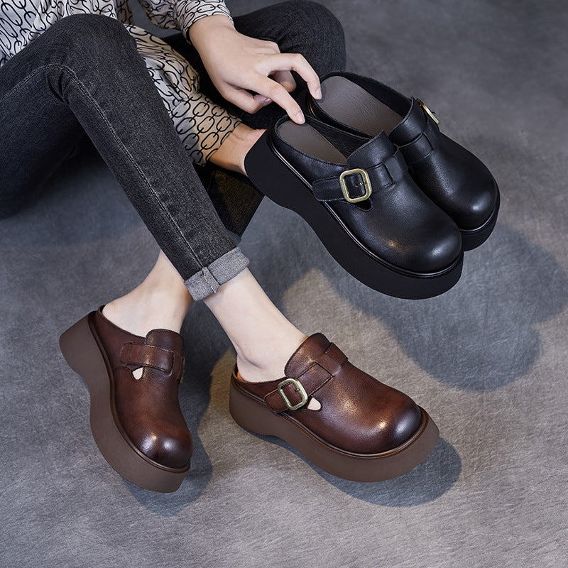 Dame Chunky Slide Clogs med dekorative spænder Stilla