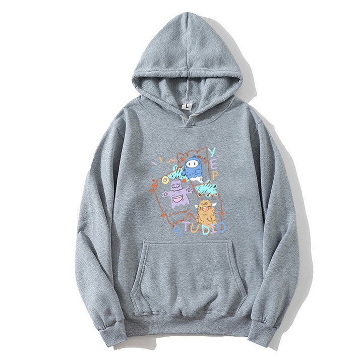 Kvinders hoodie med legende tegneserie design Skovae