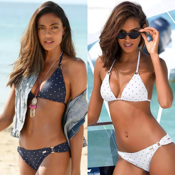 Dame Triangel-Bikini med detaljerede stropper Stilla