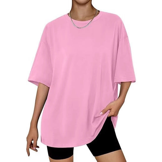 Dame Oversized Struktur T-Shirt Stilla