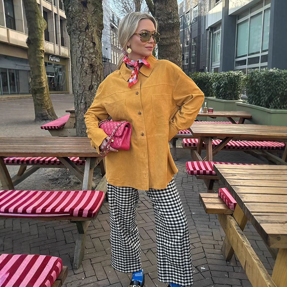Dame Suede Overshirt Stilla