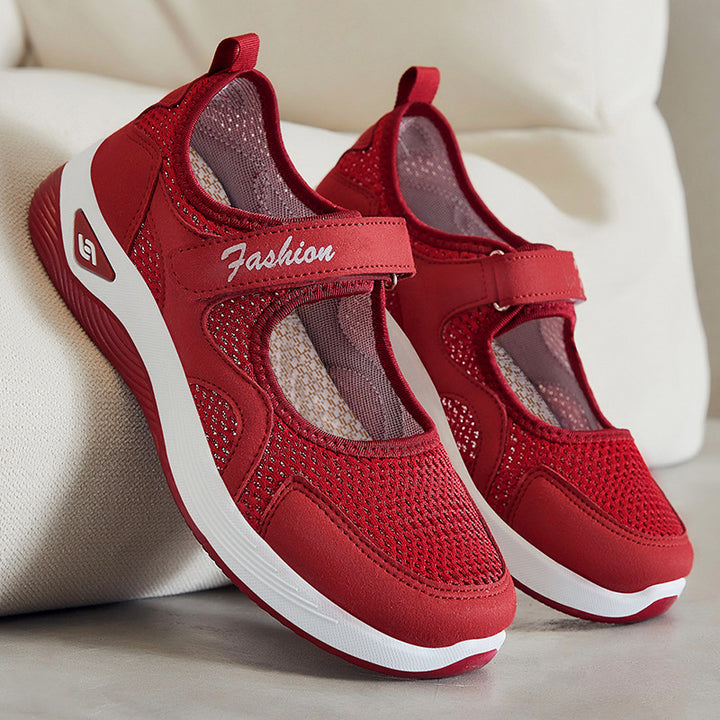 Femme Stilfulde Mesh Mary Jane Sneakers Stilla