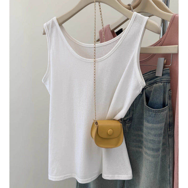 Femme Blødt Jersey Tanktop med flatterende snit Stilla