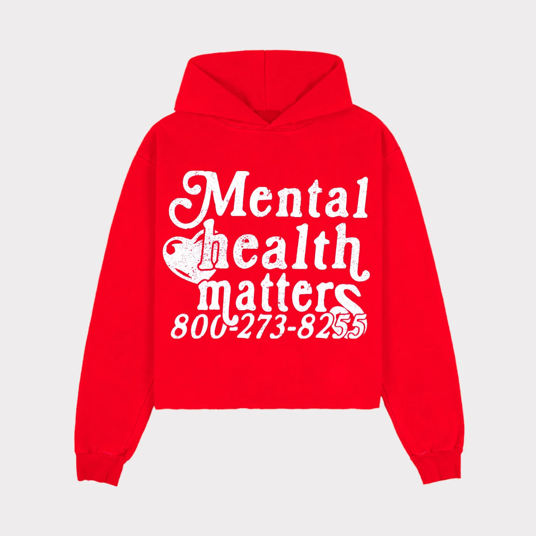 Kvinders hoodie med statement print Skovae