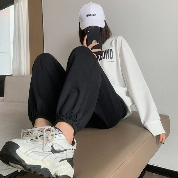 Damer Komfortable Sweatpants med Elastiske Mansjetter Stilla