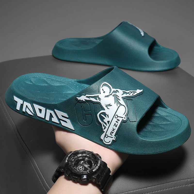 Dame Sporty Badetøfler i Skate-Design Stilla