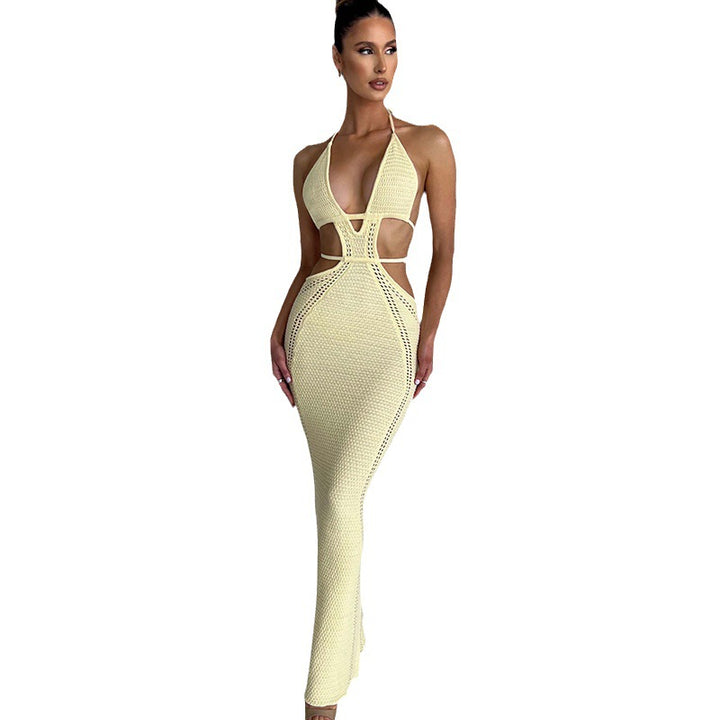 Dame Maxikjole i moderne Cut-Out-design Stilla