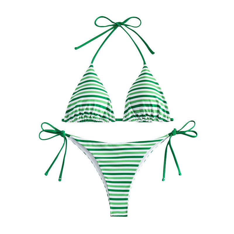 Damer Triangel-Bikini med justerbare bindebånd Skovae