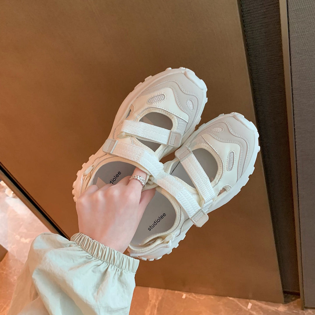 Dame Sporty Sneakers med praktisk velcro og stødabsorberende sål Stilla