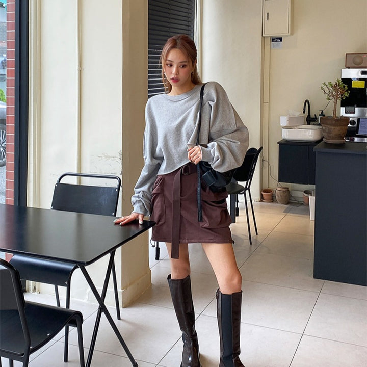 Kvinders afslappede oversized sweater med voluminøse ærmer Stilla