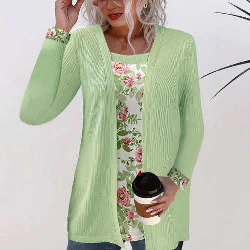 Dame Komfortabel Strikket Cardigan Stilla