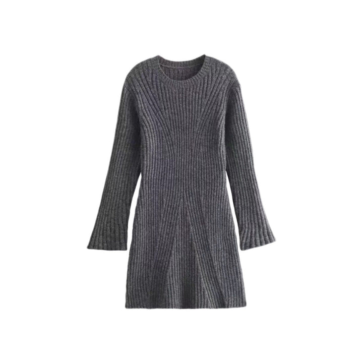 Stilla | Ribbet-Kjole Fashion Ribbet Strikket Kjole