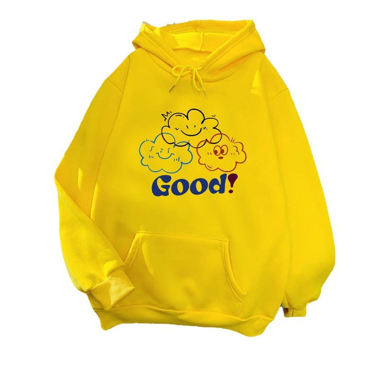 Kvendes hoodie med legende sky design Skovae