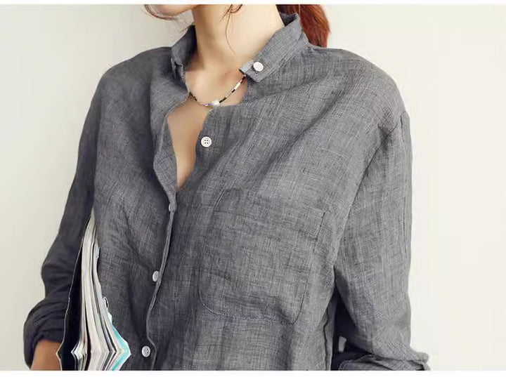 Dame fritid let button-up-shirt og skræddersyede shorts sæt Stilla