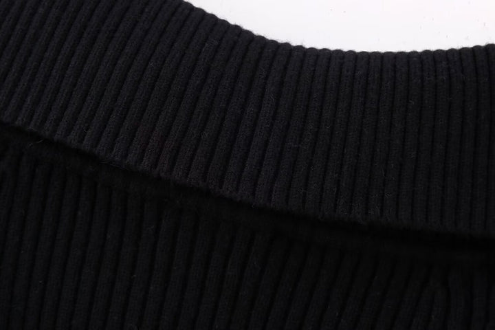 Dame Elegant Cropped-Jakke med bred Krave og Lynlås Stilla