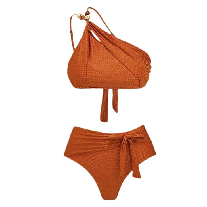 Dame Bikinisæt med flettede top og elegant indpakningsskørt Stilla