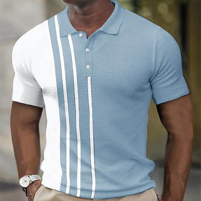 Herre Kortærmet Struktureret Performance Polo T-shirt Stilla