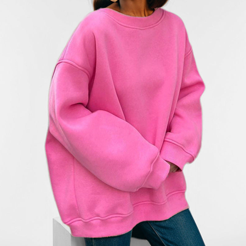 Dame oversized sweatshirt med løs pasform og afslappet design Stilla