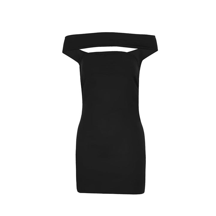 Dame Off-Shoulder Minikjole med struktureret design Skovae