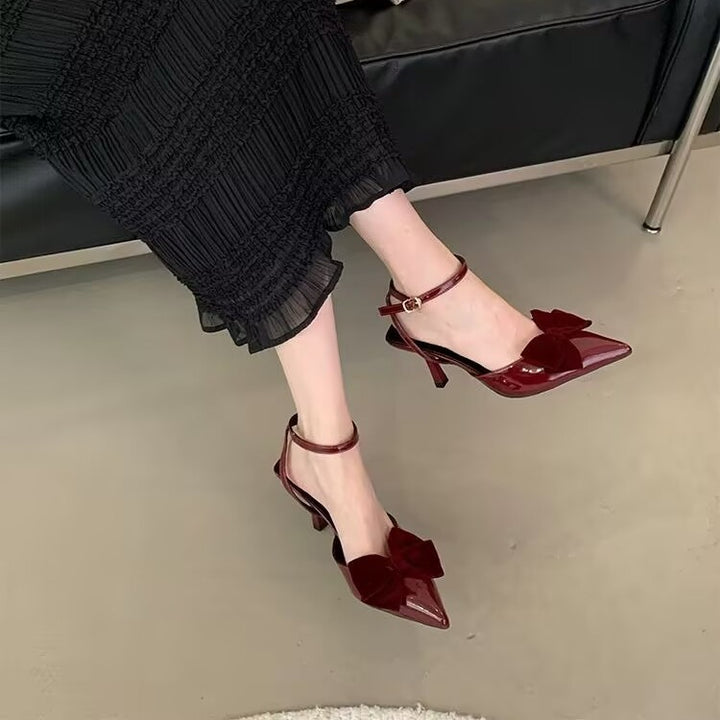 Dame Slingback Pumps med elegante sløjfedetaljer Stilla