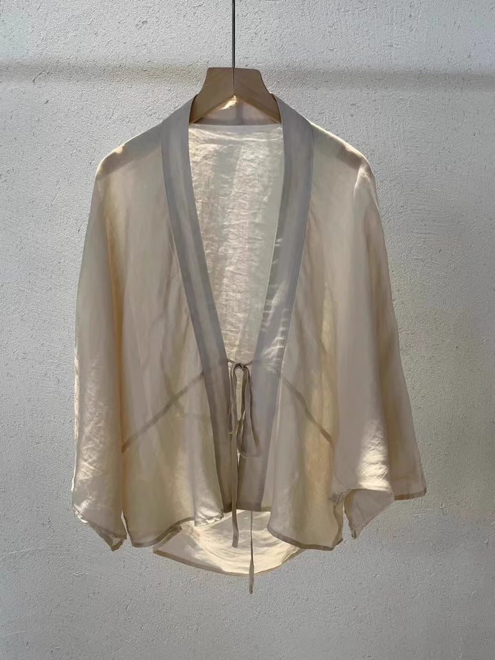 Femme Let Gennemsigtig Wrap Jakke Stilla
