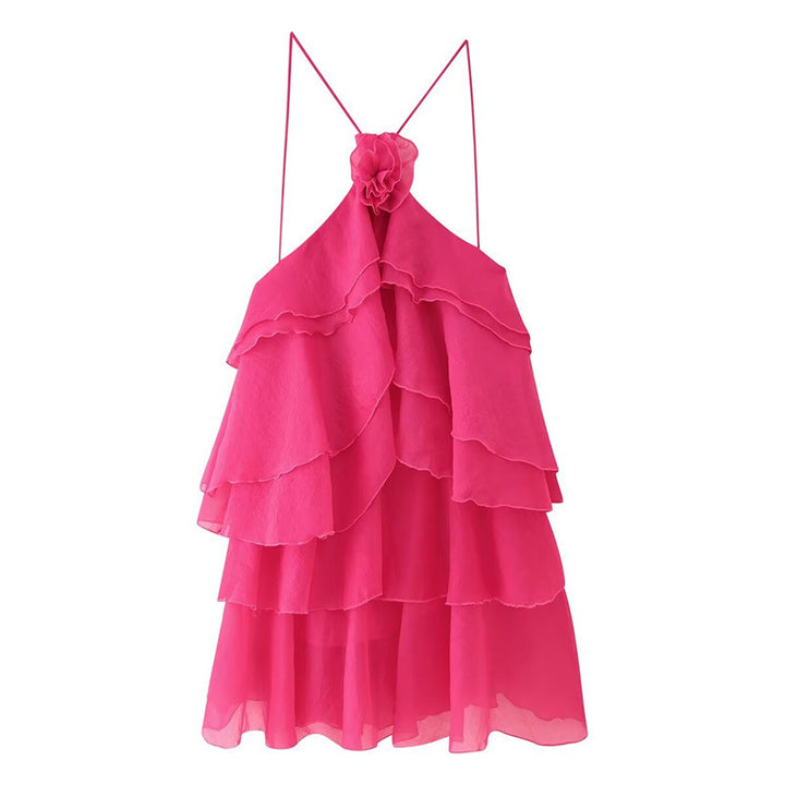 Femme Lagdelt Rynket Mini Kjole Stilla