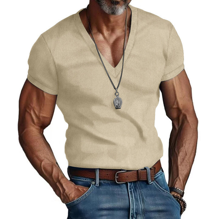 Herre Kortærmet V-Hals T-Shirt Stilla