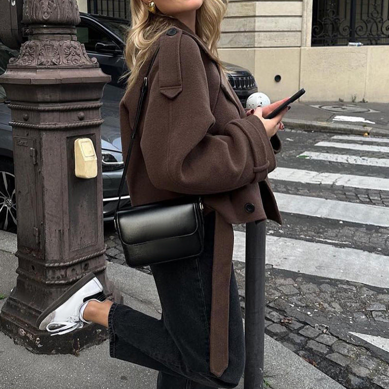 Dame Oversize Uld Blazerjakke Stilla