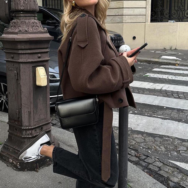 Dame Oversize Uld Blazerjakke Stilla