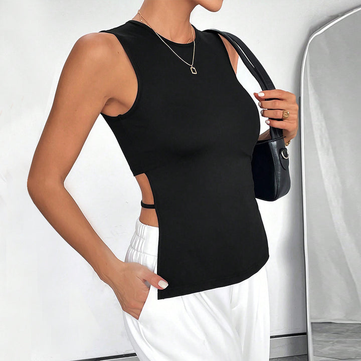 Kvindernes sporty tanktop med sideskæring Stilla