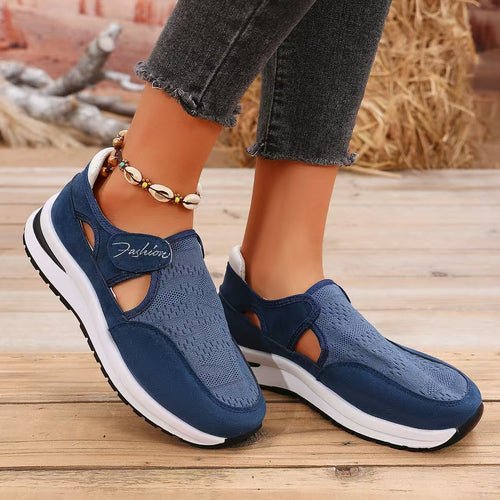 Damer Åndbare Slip-On Sneakers med elegant snit og elastiske indsatser Stilla