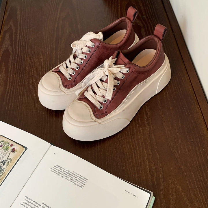 Dame Platform Snørebåndssneakers Stilla