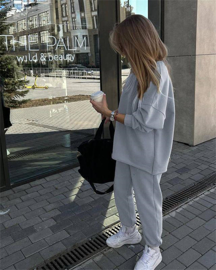 Dame hyggeligt Sweatshirt- og Joggingbuksesæt Stilla
