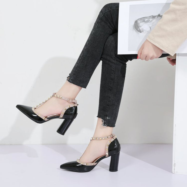 Dame Kvalitets Pumps med fashionable udsmykninger Stilla