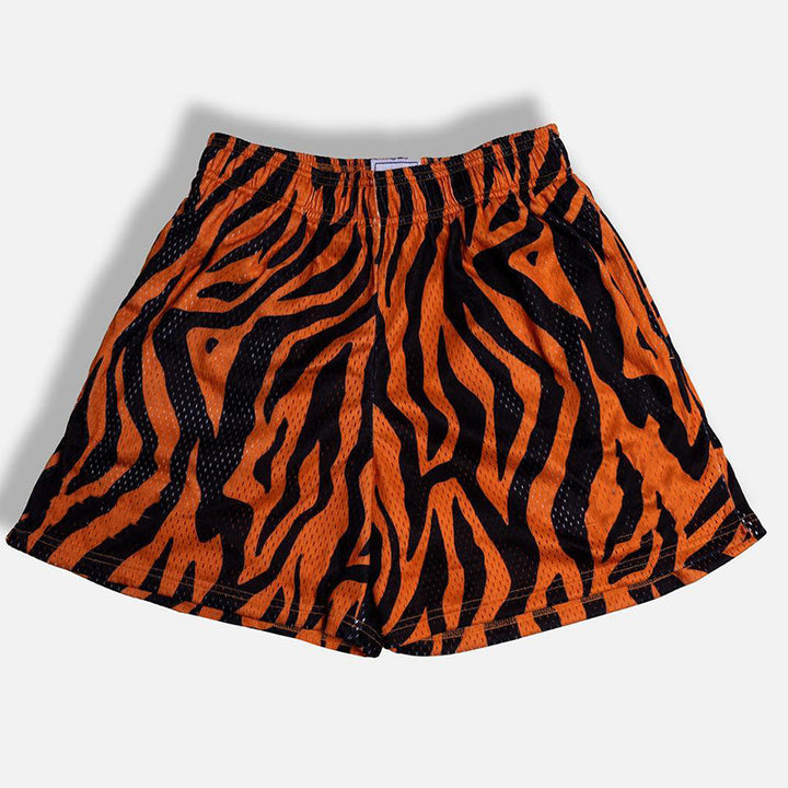 Dame stilfulde fritidsbukser med elastisk talje og eksklusivt leopardmønster Stilla