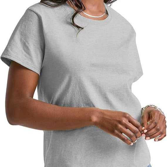 Dame Kortærmet T-shirt med Rund halsudskæring og behagelig bæreoplevelse Stilla