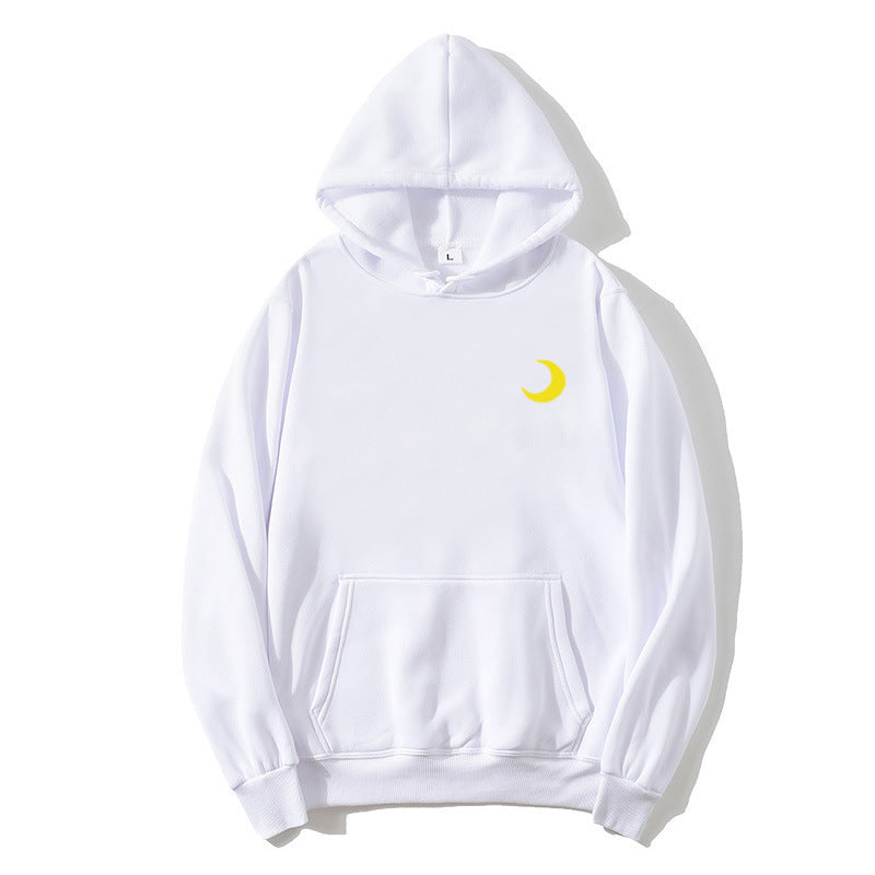 Kvinders hoodie med sødt månemotiv Skovae