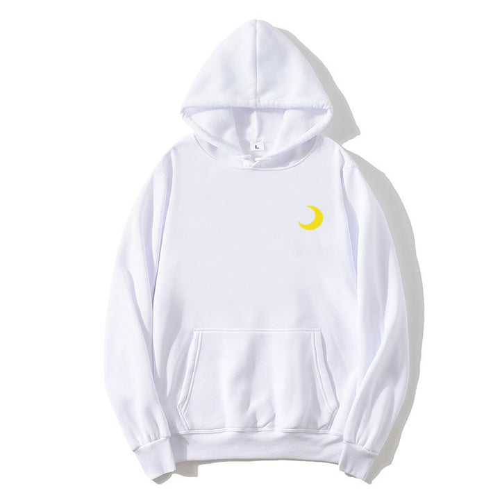Kvinders hoodie med sødt månemotiv Skovae