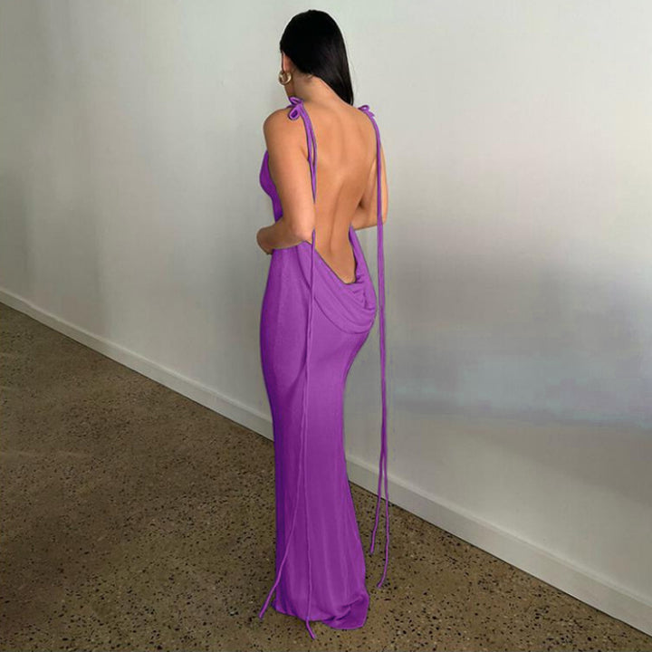 Dame Bodycon Slipkjole med justerbare stropper Stilla