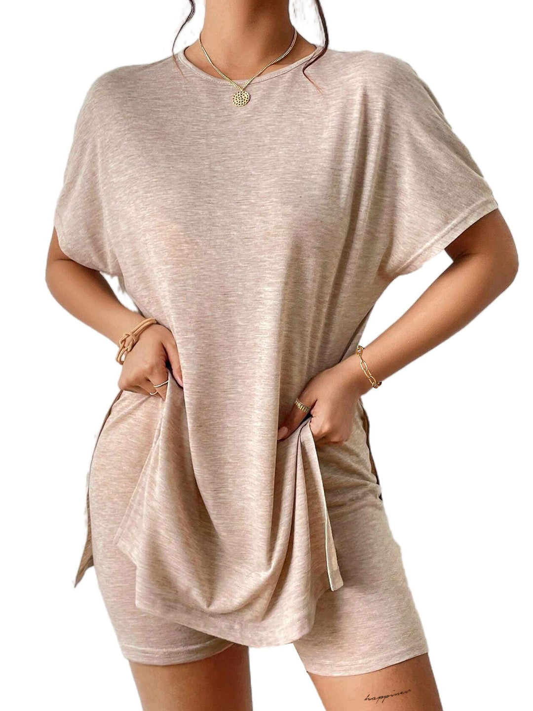 Dame fritid T-shirt og shorts-sæt Stilla