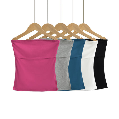 Dame Bandeau-top i åndbart strækmateriale Stilla