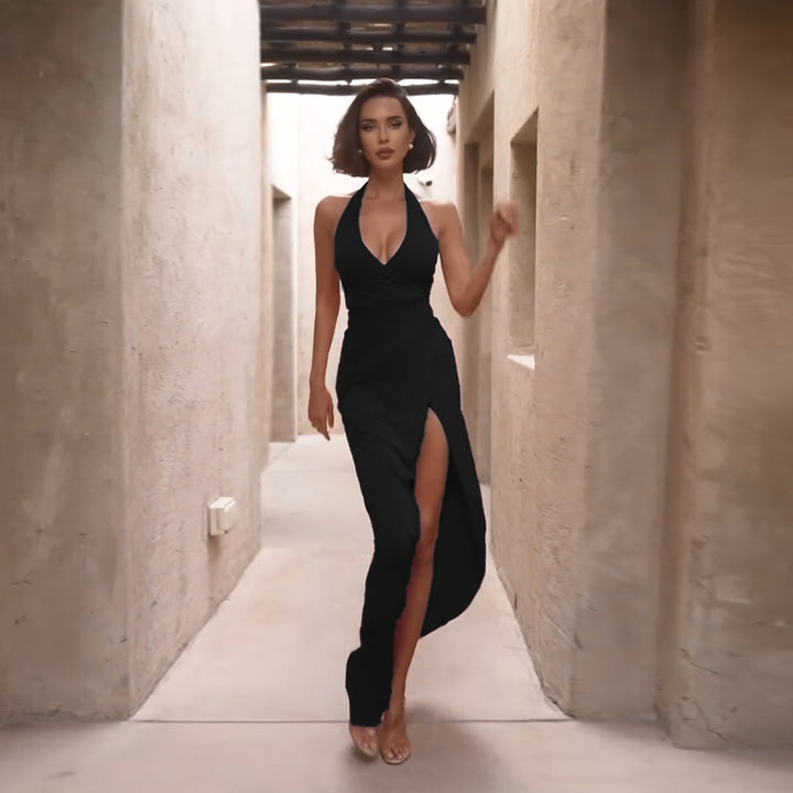 Dame strapless A-linje aftenkjole Stilla