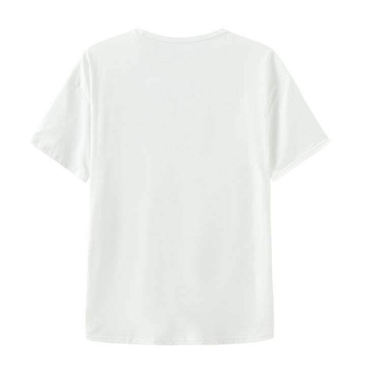 Dame T-shirt med stort, legende grafiktryk Skovae
