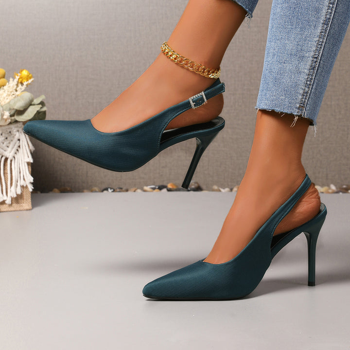 Dame Elegante Slingback Pumps med spids tåområde og moderne snit Stilla