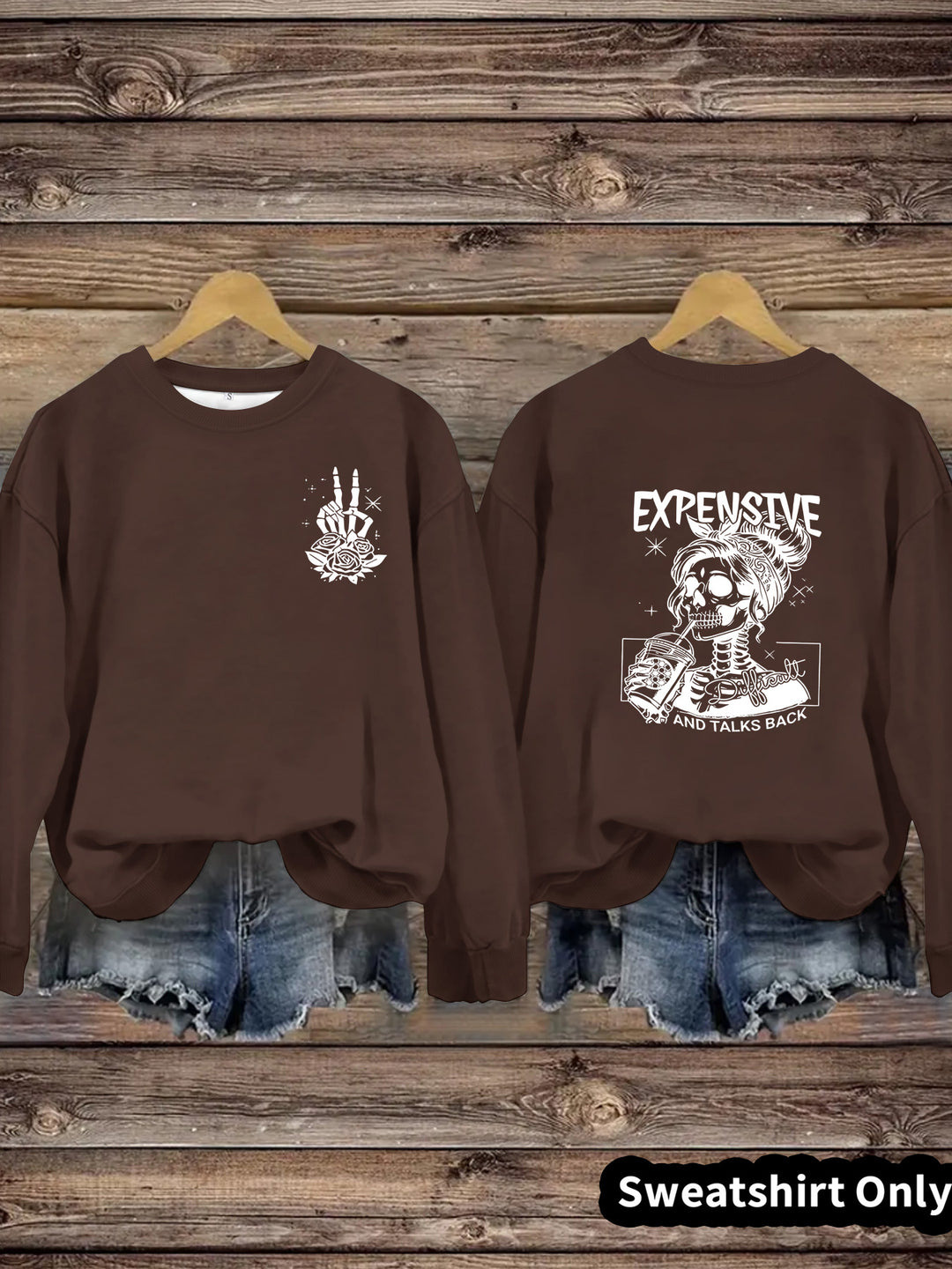 Kvinders sweatshirts med kreativt design og afslappet pasform Stilla