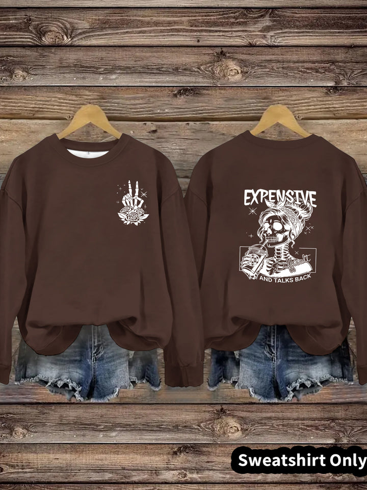Kvinders sweatshirts med kreativt design og afslappet pasform Stilla