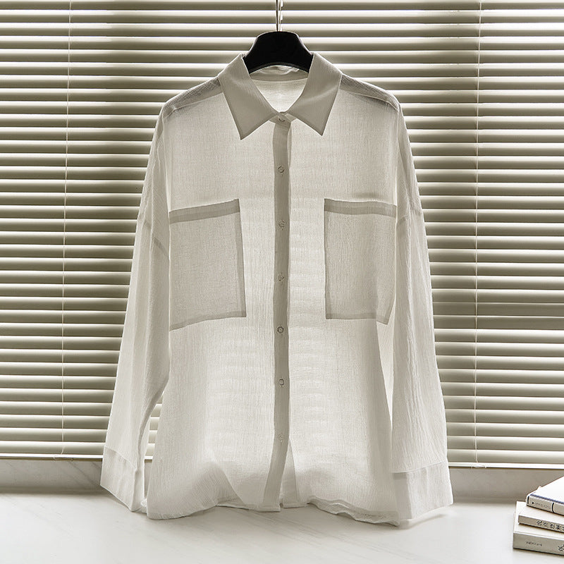 Damer elegant bluse med praktiske lommer og moderne snit Stilla