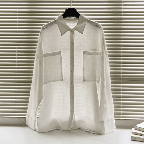 Damer elegant bluse med praktiske lommer og moderne snit Stilla